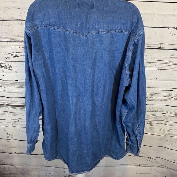 Bit and bridle men’s denim shirt size Two extra large tall - Picture 7 of 7